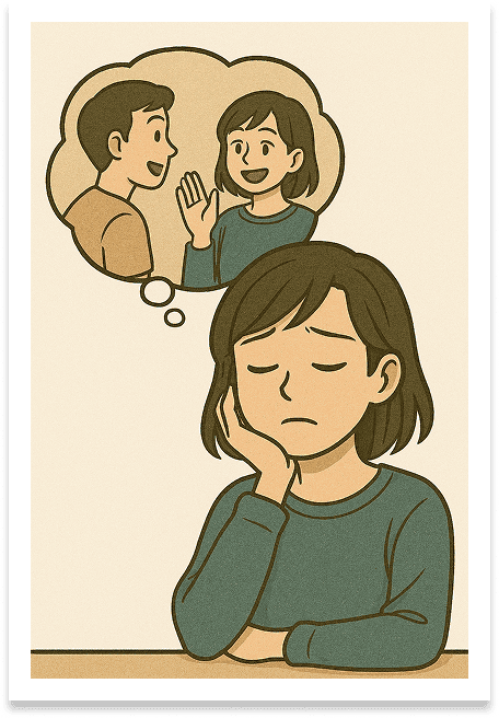 無理に明るく振る舞うと疲れる