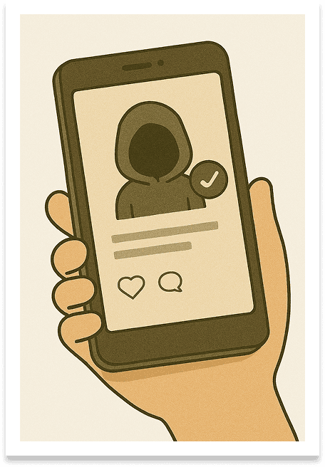 匿名アカウントで活動することがある