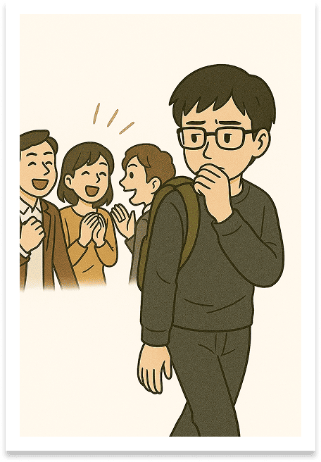 周りが盛り上がるとフェードアウト